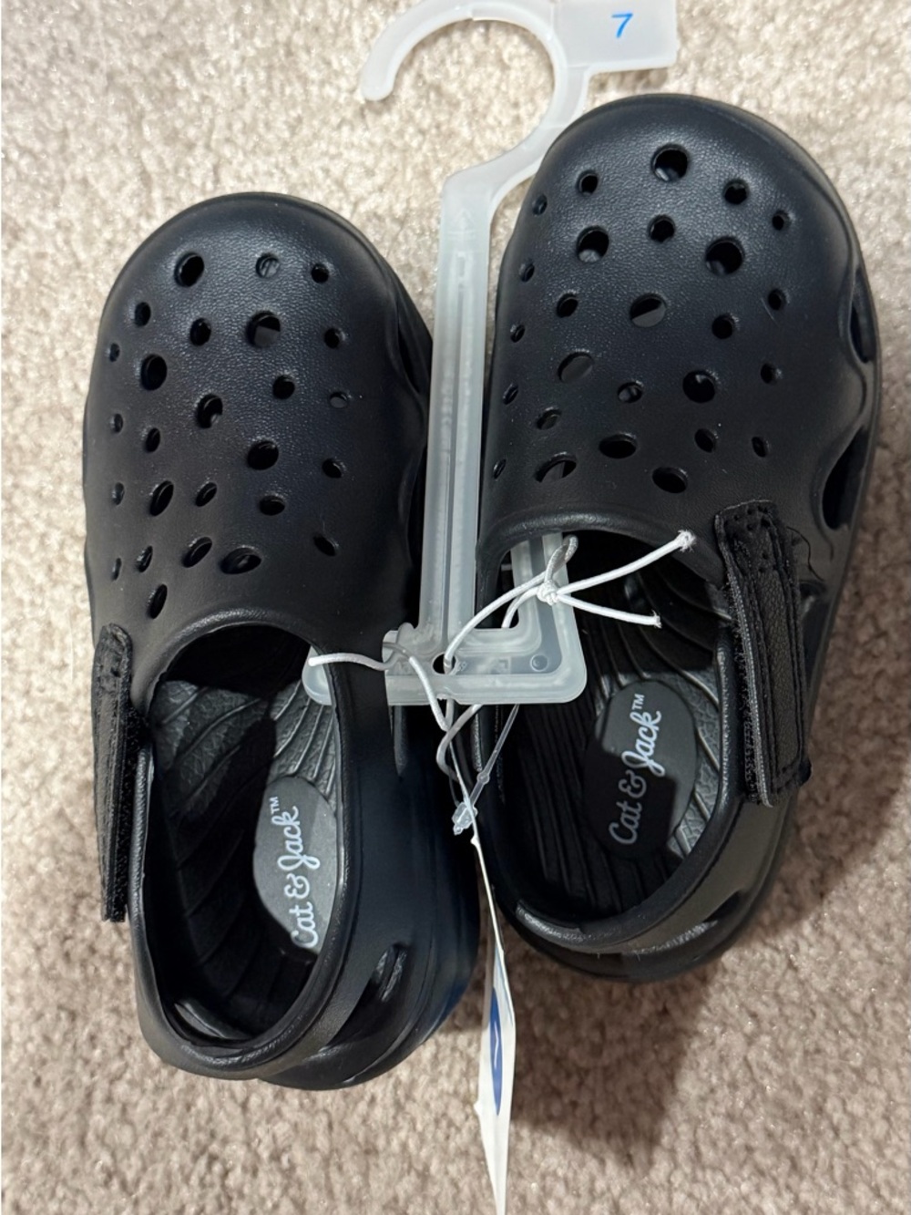 Cat & Jack Black Kids' Slip-On Clog Sandals